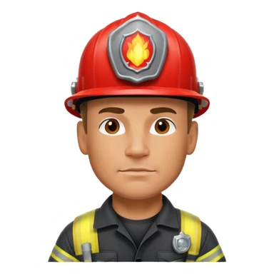 tatooed fireman sticker