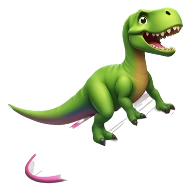 Dinosaur on the surfboard  sticker