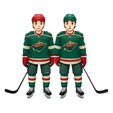 Minnesota Wild ice hockey players  sticker