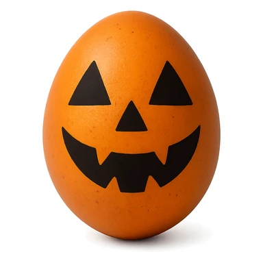 Halloween egg, remove background sticker