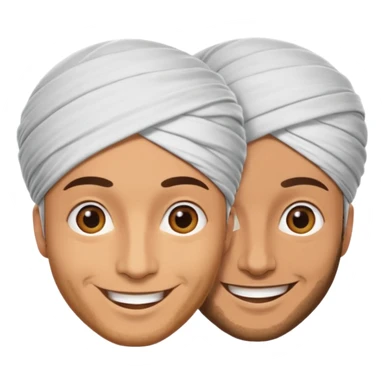 Muslim men wearing turbans sticker