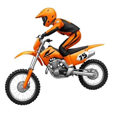 honda 125 dirt bike jumping sticker