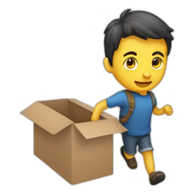 Une personne qui marche sur du caca sticker