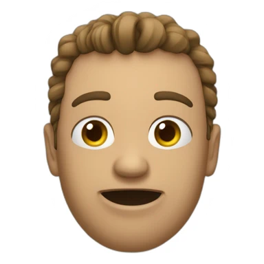 Un mec qui fait caca sticker