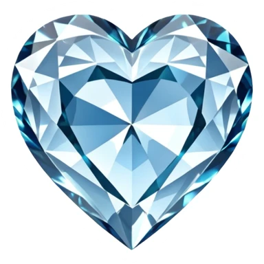 Diamond heart sticker