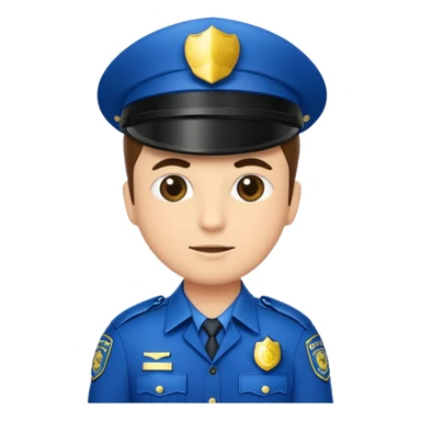 fancy police officer sticker