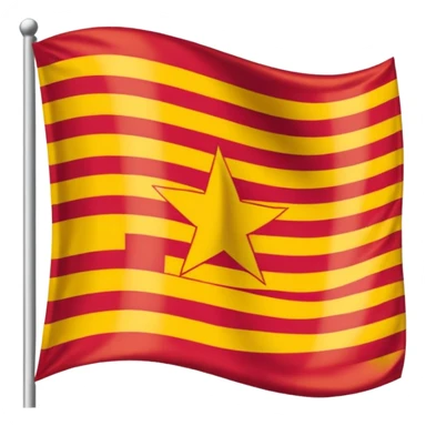 Bandiera della catalunya dimensione 64x64 sticker