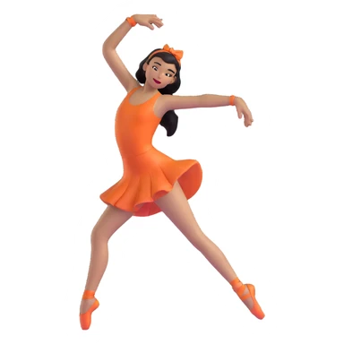 baller dancer doing a stylish dance move, playful and fun sticker