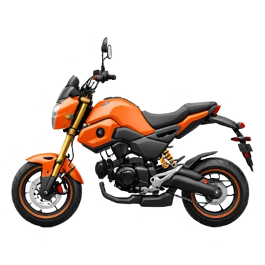 Orange and black 2019 Honda grom sticker