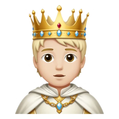 White king boy sticker