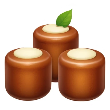 Create a brown cylindrical gulab jamun sticker