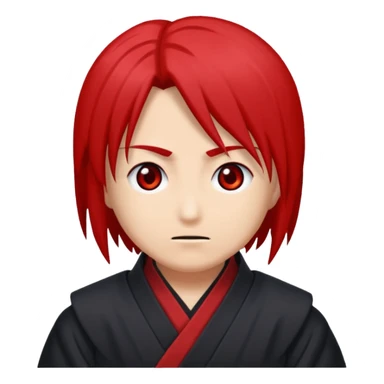 Crée un emoji antagoniste qui fait la pose a l'akatsuki sticker