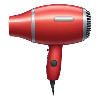 red hair dryer in hand sticker