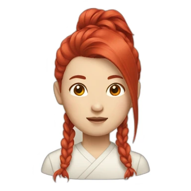 CHINESE WITH RED HAIR sticker