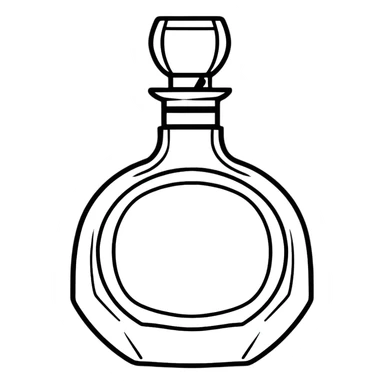 collectible vintage AVON perfume bottle shaped like a figurine sticker