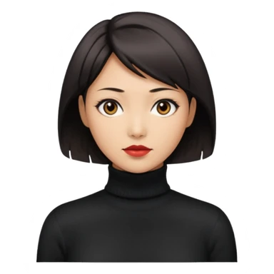 Ada Wong from resident evil 4 remake in roll-neck sweater  sticker