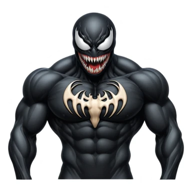 Venom full black sticker