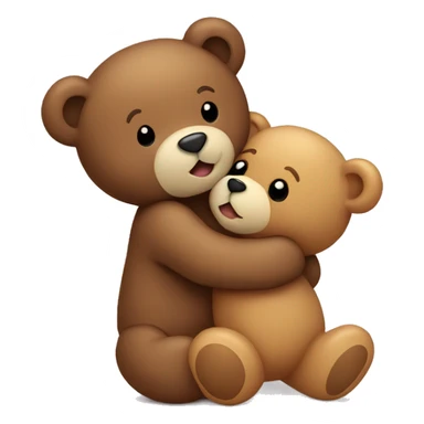 teddy bear kissing another teddy bear sticker