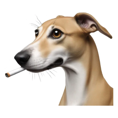 Greyhound smoking sticker