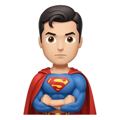 superman with cape sticker