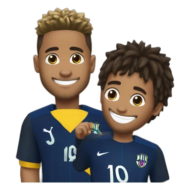 Neymar jr et vini sticker