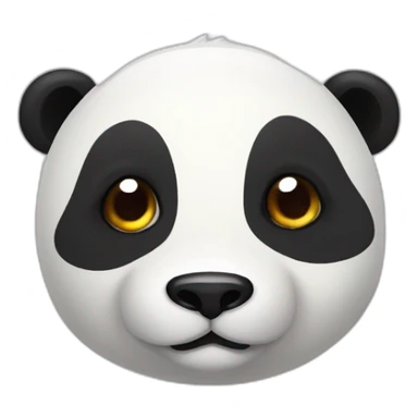 A panda bear mixed with a dino sticker
