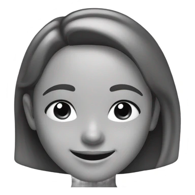 smiling girl in monochrome sticker