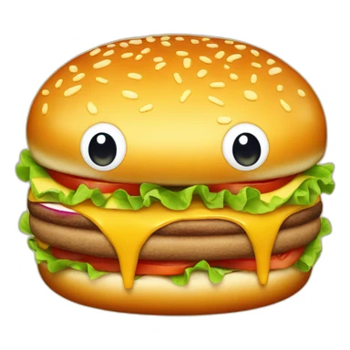 A super fat juicy cheeseburger sticker