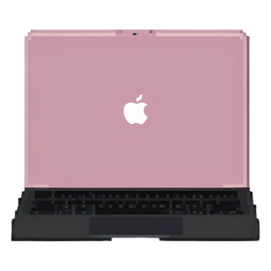 pink MacBook laptop sticker