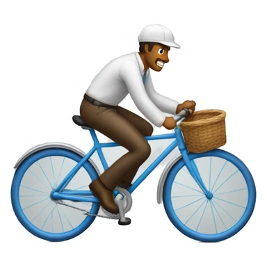 Un caballo montando un bicicleta  sticker