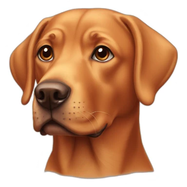 Red labrador sticker