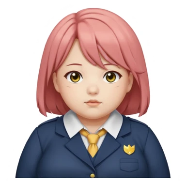 fat kasane teto from vocaloid OBESE sticker