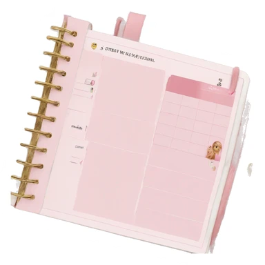 Sophisticated Pink Day Planner sticker