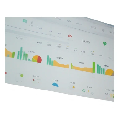 charts on a dashboard sticker