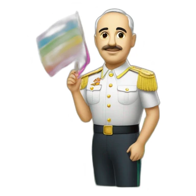 Lgtbi francisco franco in a unocorn in a swamp sticker