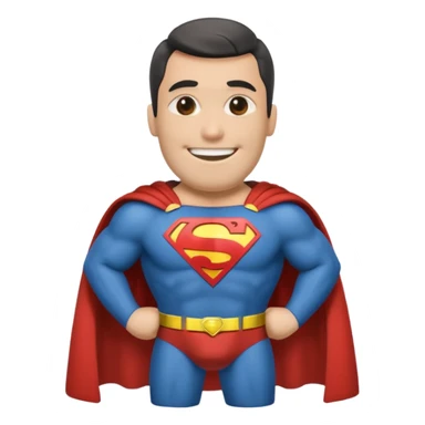 a moai emoji with a superman cape with the original face or the moai emoji with a super man saving people vibe like the superman there is some man waiting in the sky meme but the moai sticker
