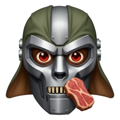 MF DOOM with meat  sticker