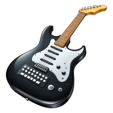 electronic synthesizer guitar sticker