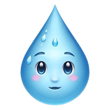 a drop of water sticker