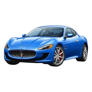 Blue Maserati sticker