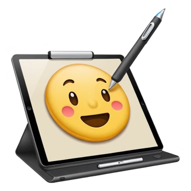 wacom and pen drawing sticker