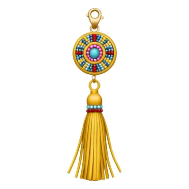 beaded tassel ade tassel pendant sticker