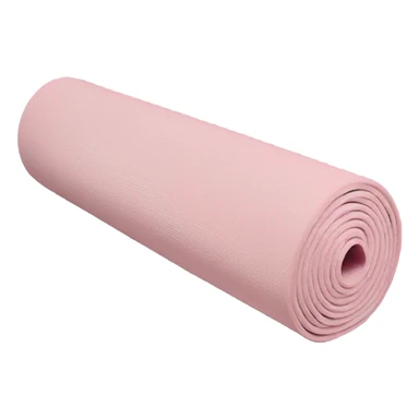 light pink rolled yoga mat  sticker