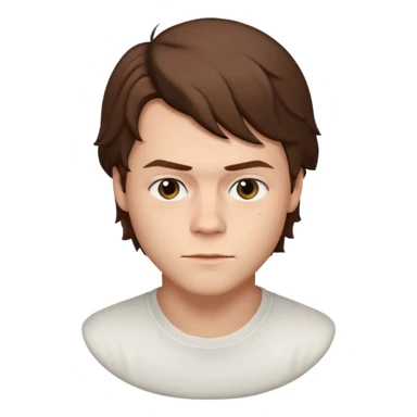 une personne joli, qui ressemble a harry styles de 3 quart  dans un rond  sticker