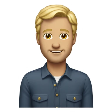 50 year old male with lite skin and dirty blonde hair and gl sticker