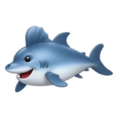 Un dauphin avec chapeauxchat sticker