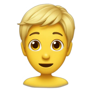 being embarrassed in yellow emoji sticker