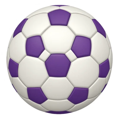 bola de futebol branco e roxa sticker