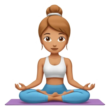 Mujer haciendo yoga sticker