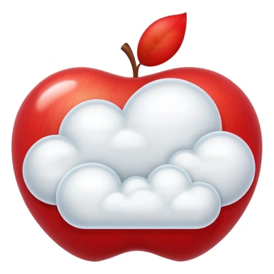 apple cloud message bubble sticker